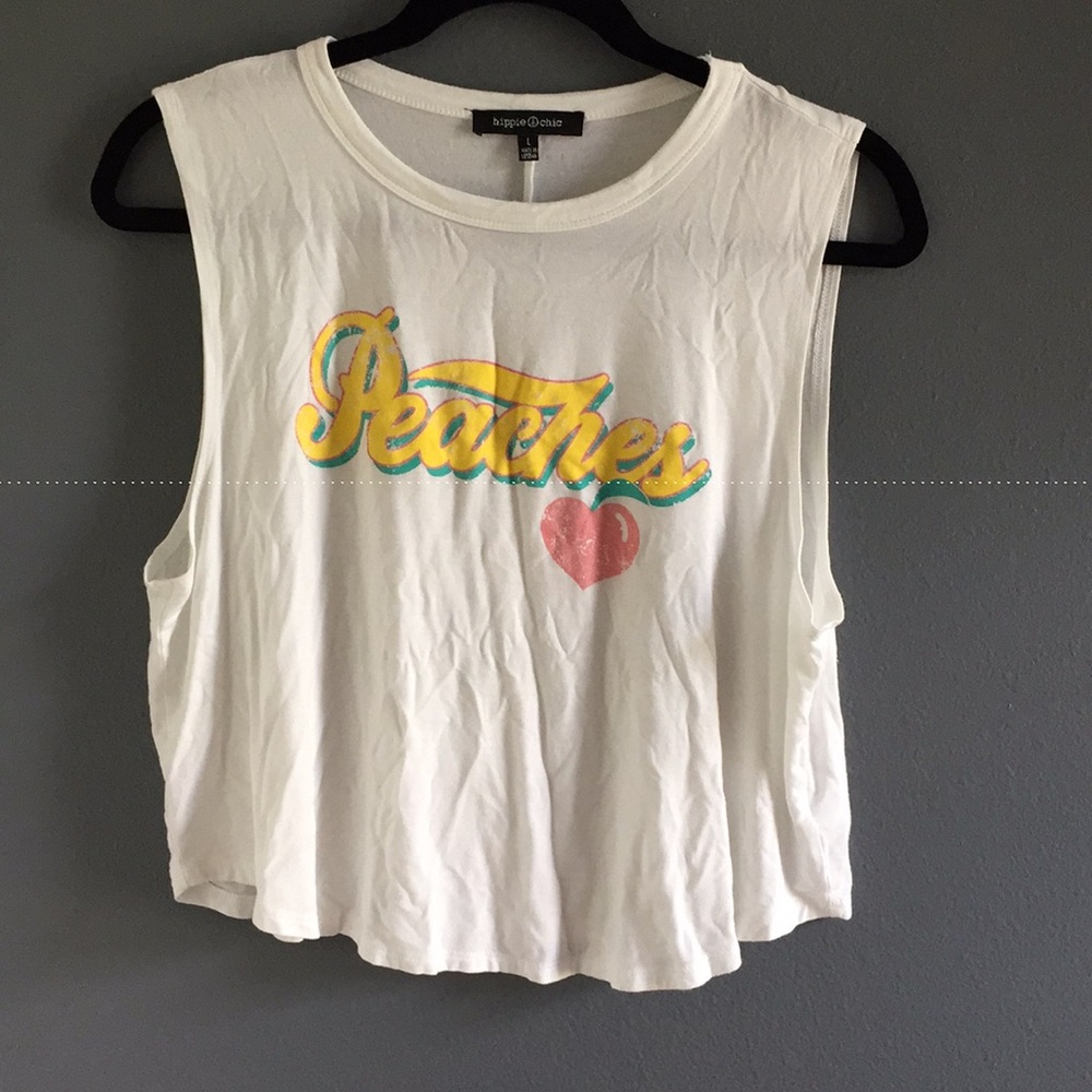 white crop top